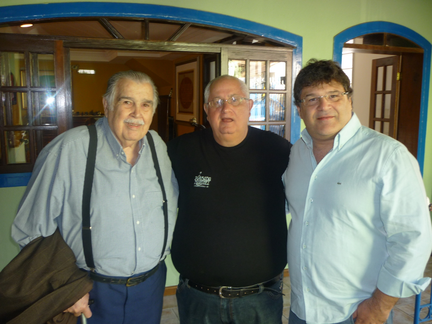 O cinema independente no Brasil 2 Da esquerda para a direita: Orion Jardim de Faria (INCOL), Sebastião Martinez (Fox Filmes), e Leonardo Frossard de Faria (Moviecom), um dos filhos de Orion.